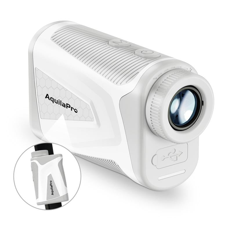 Mini4 Golf Rangefinder with Slope, 1,000 Yards Range Finder Golf, 0.5 Yard Accuracy, 7X Magnification, Flag Lock Vibration, Rechargeable Golf Laser Rangefinder, Magnetic