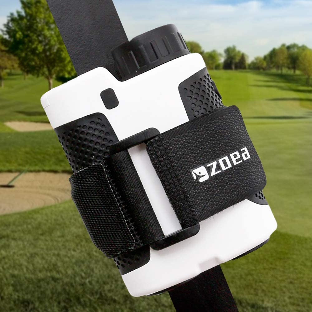 Adjustable Magnetic Rangefinder Mount Strap for Golf Cart Railings - Secure Holder for Most Bars and Frames