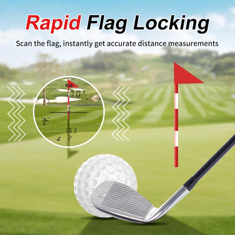 Mini4 Golf Rangefinder with Slope, 1,000 Yards Range Finder Golf, 0.5 Yard Accuracy, 7X Magnification, Flag Lock Vibration, Rechargeable Golf Laser Rangefinder, Magnetic