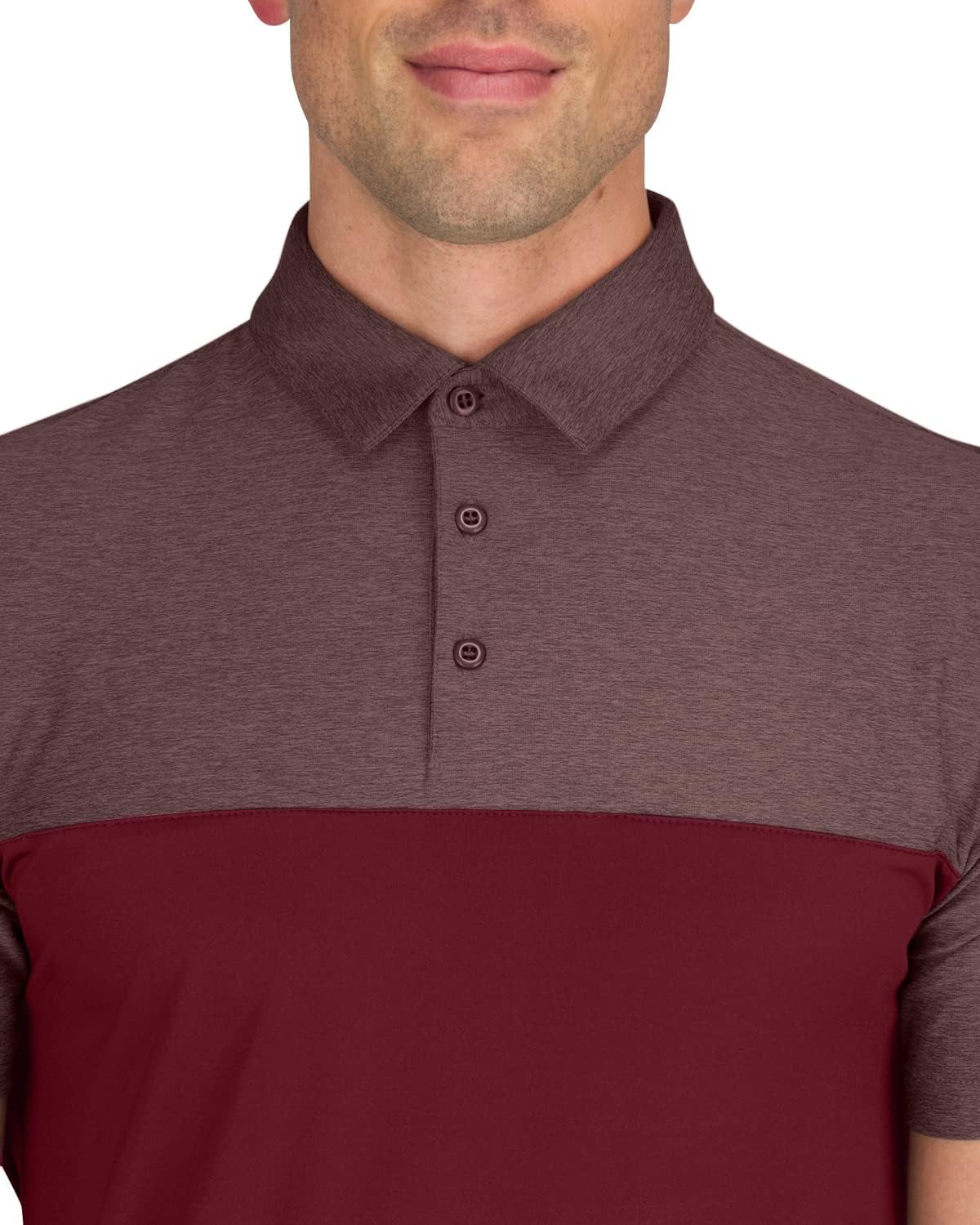 Quick Dry Golf Shirts for Men - Moisture Wicking Short-Sleeve Casual Polo Shirt